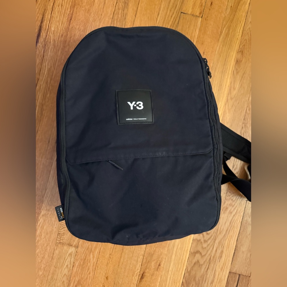 Y-3 Black Minimalist Backpack